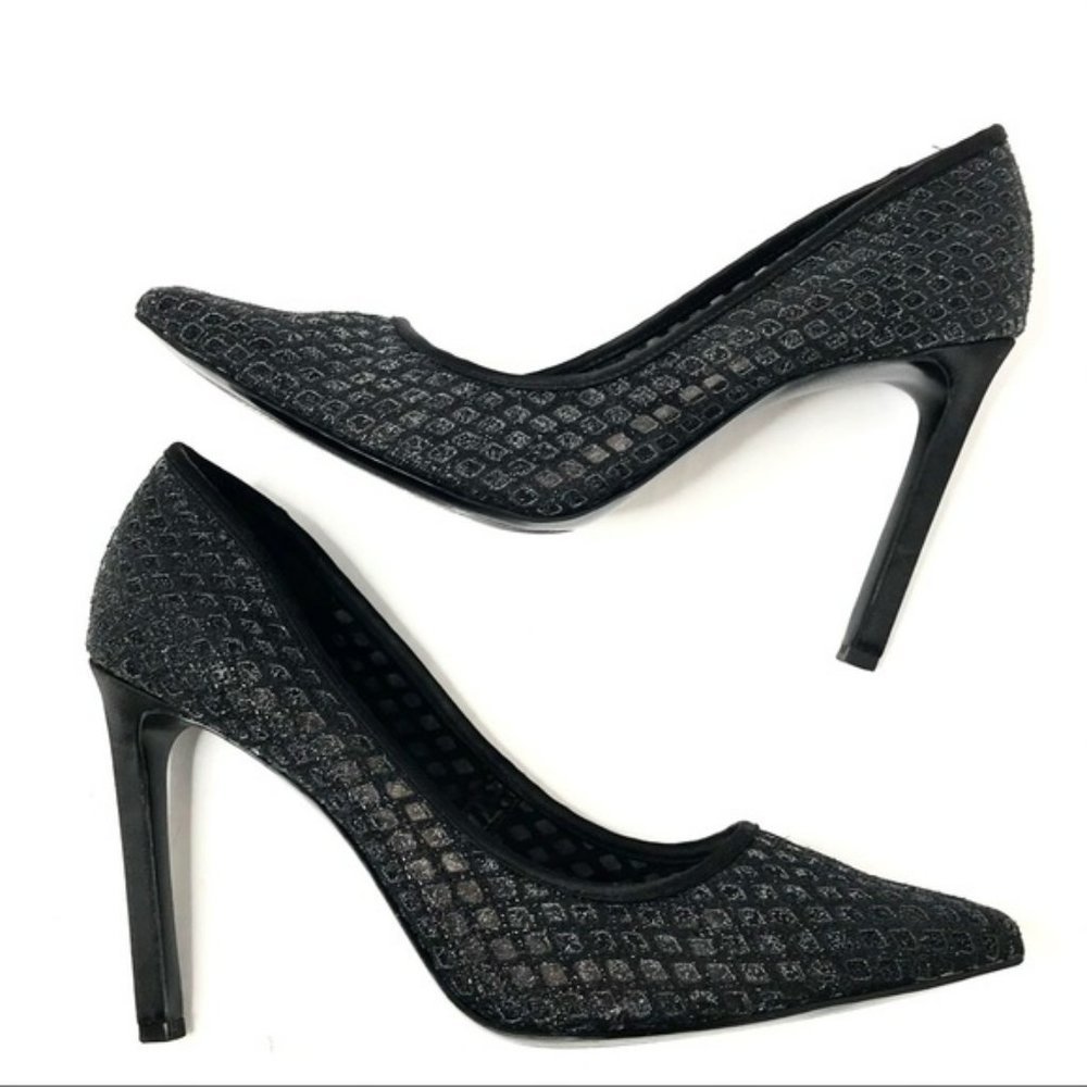 Nine West | Sparkly Pointy Toe Heels | Black ~ Size 7
